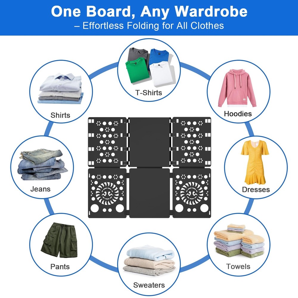 Shirt Folder Board T-Shirt Clothes Folder Durable Laundry Sorter Tool Pro