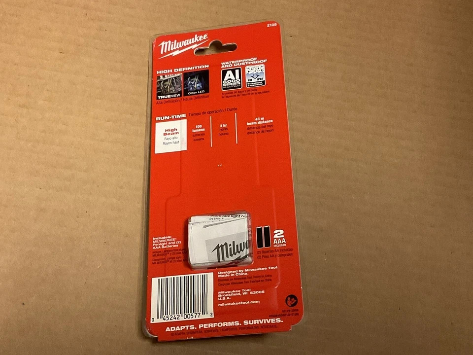 MILWAUKEE Penlight 100 Lumens LED Waterproof Durable 2105.00