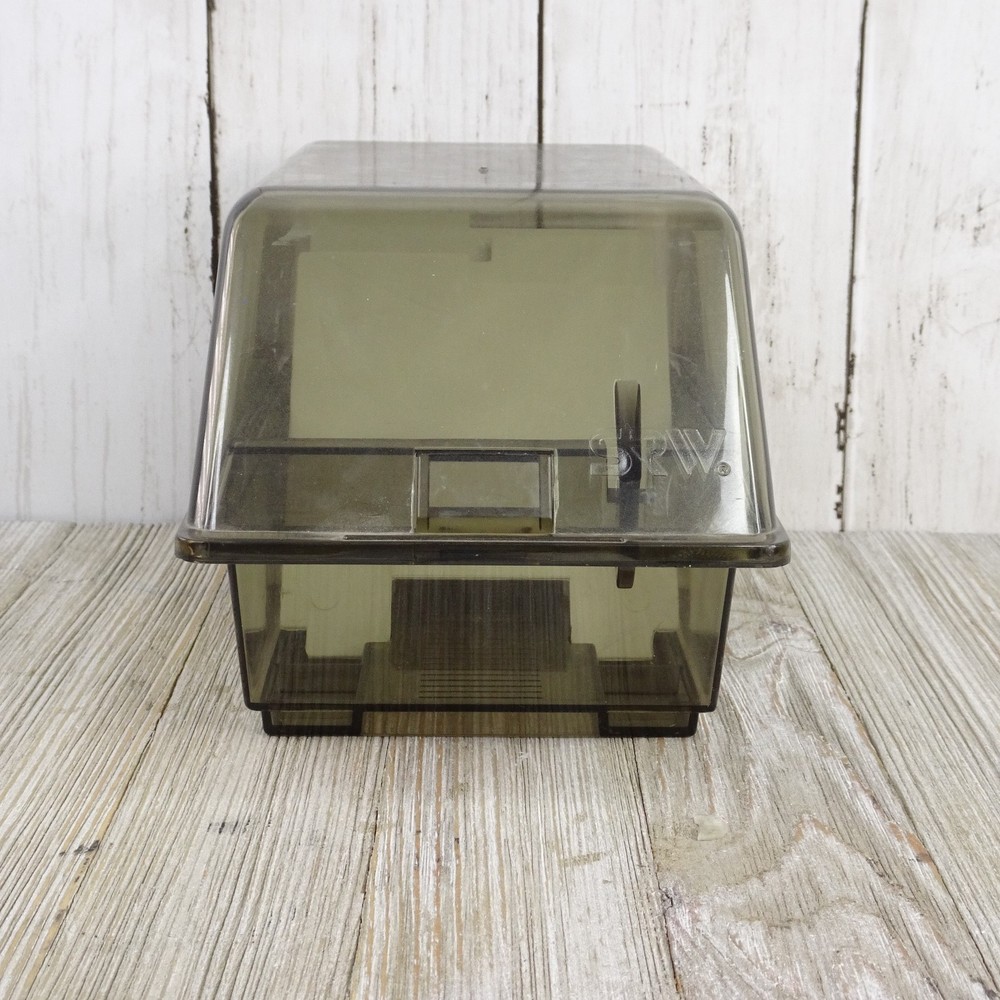 VINTAGE 3.5in 3 1/4" SRW DISK FILE FLOPPY DISK STORAGE CASE