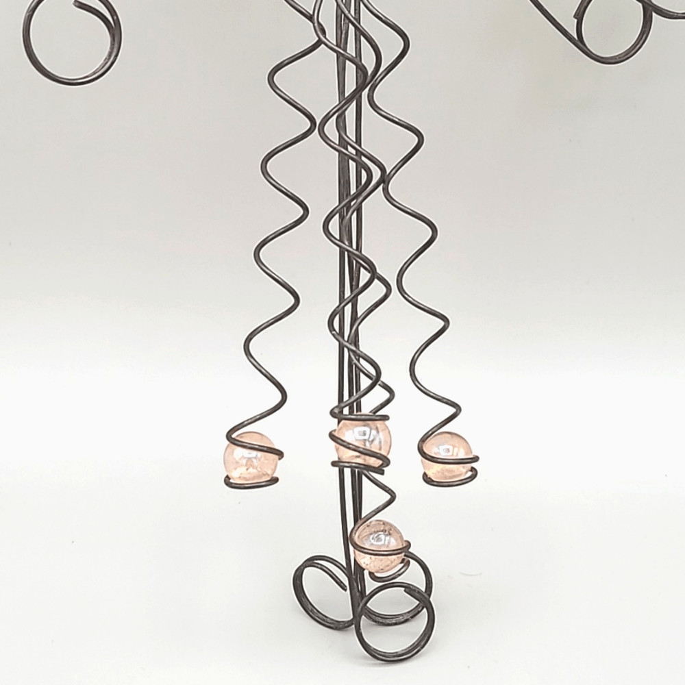 Wire Wrapped Beaded Cross Wall Art