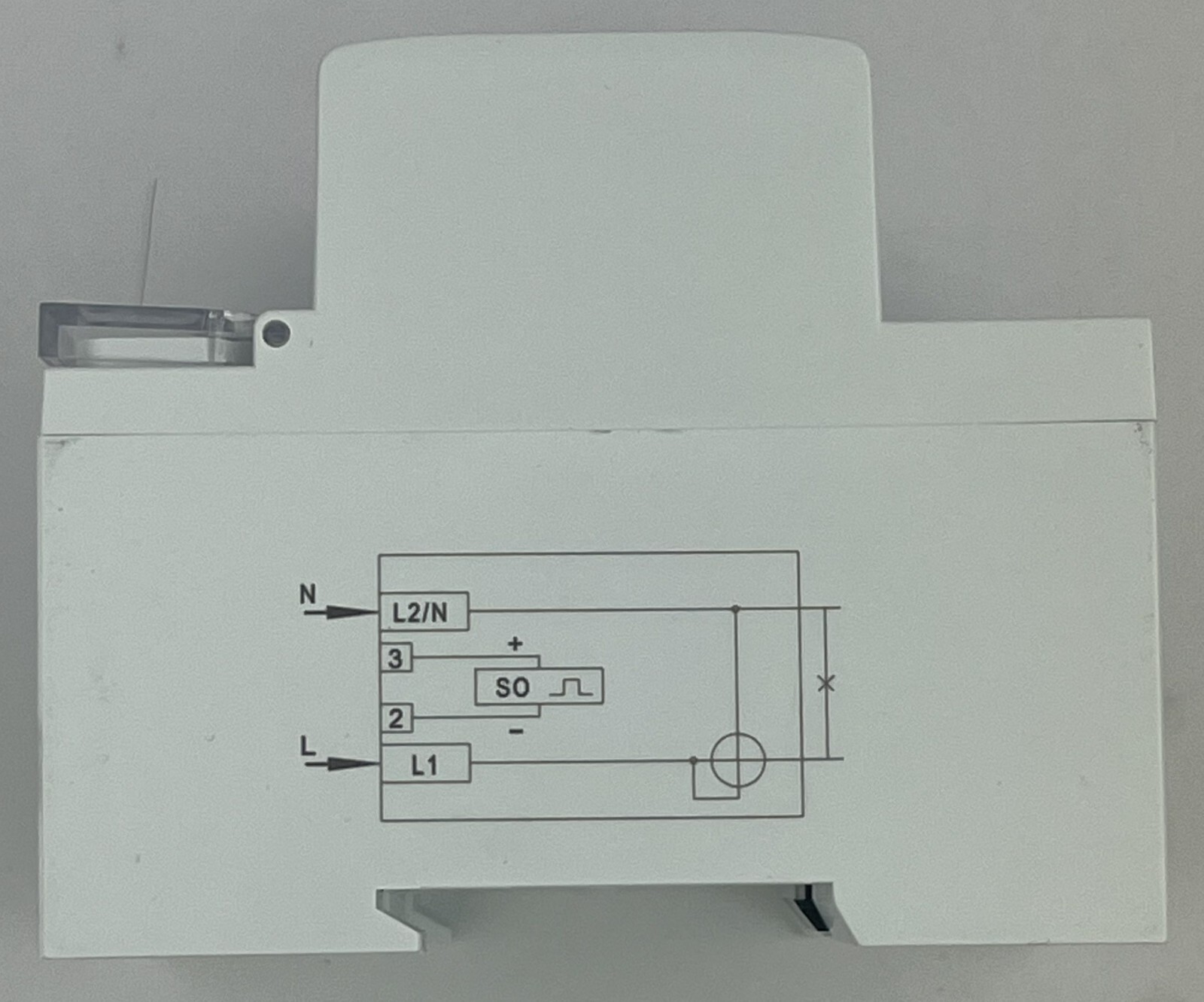 DAE DDM720 240V kWh Meter, 100A, 1P2W (2 hot wire), Internal CT, Pass Through