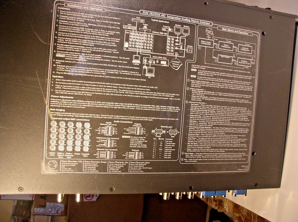 Integration Scaling Matrix ISM 482 Extron