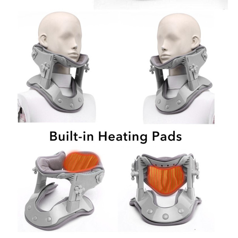 Heating Cervical Neck Traction Device Adjustable Collar Cervical Neck Stretcher