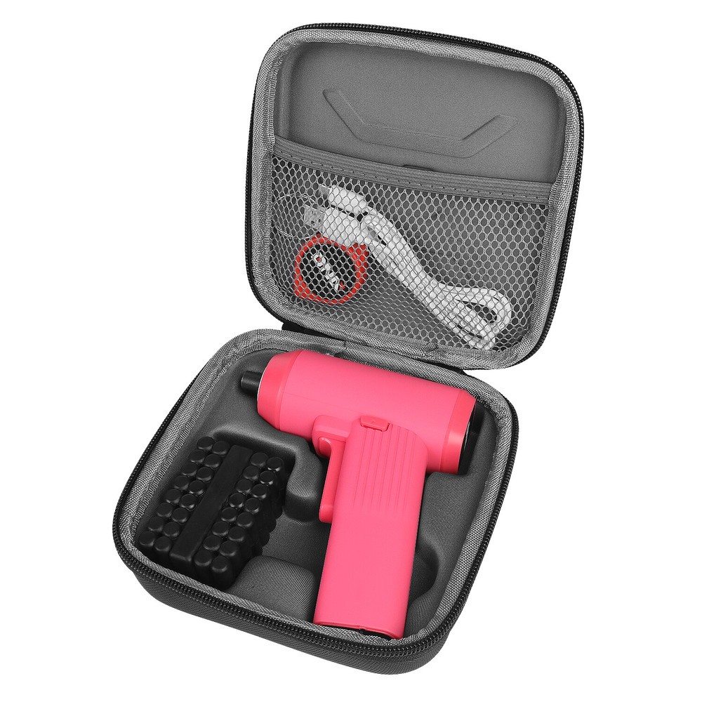 LED Cordless Electric Screwdriver 32Pc Driver Bits Power Tool Kit w/Case Pink