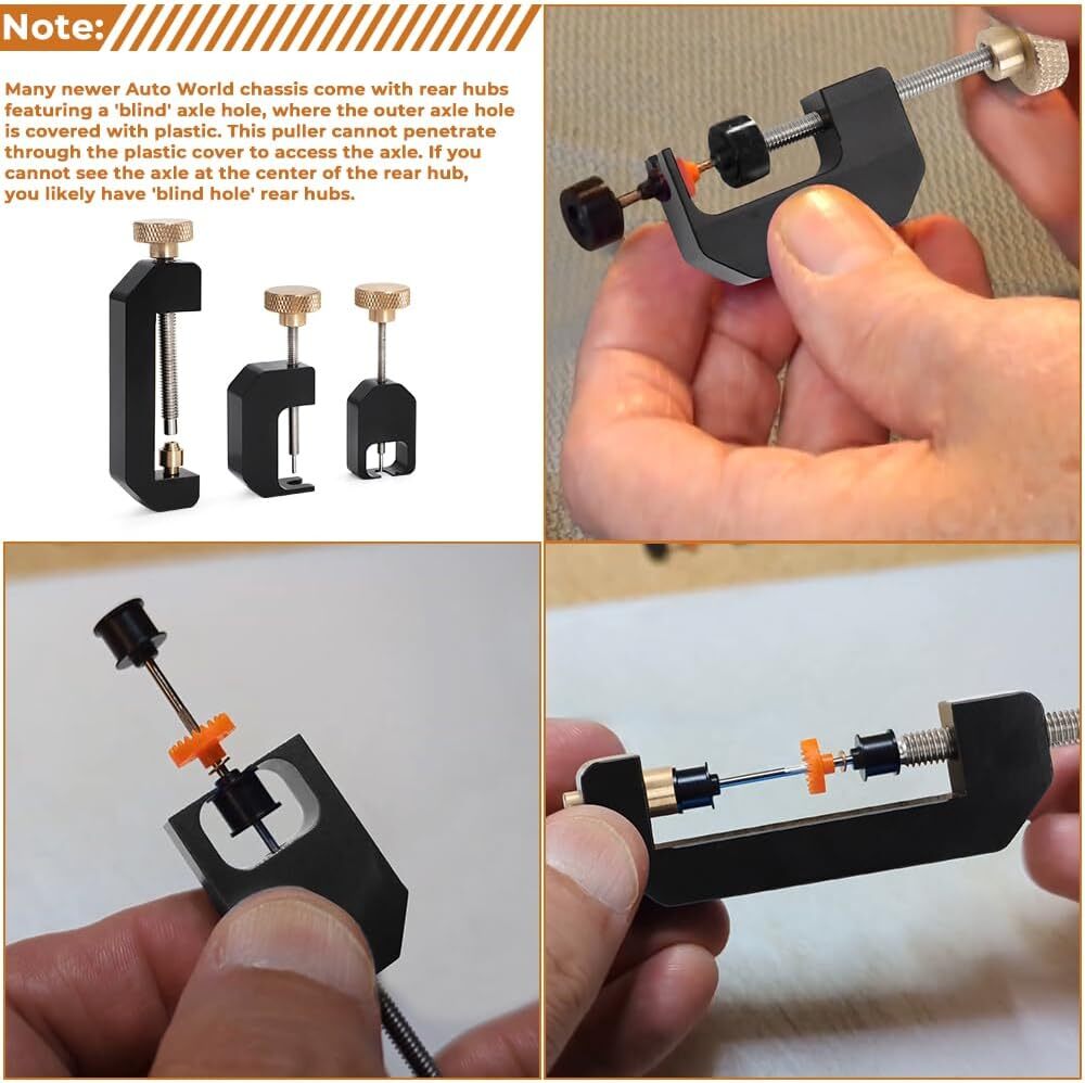 For HO Slot Car Wheel Hub & Gear Press Wheel Hub Puller,Gear Puller Tools Kit US