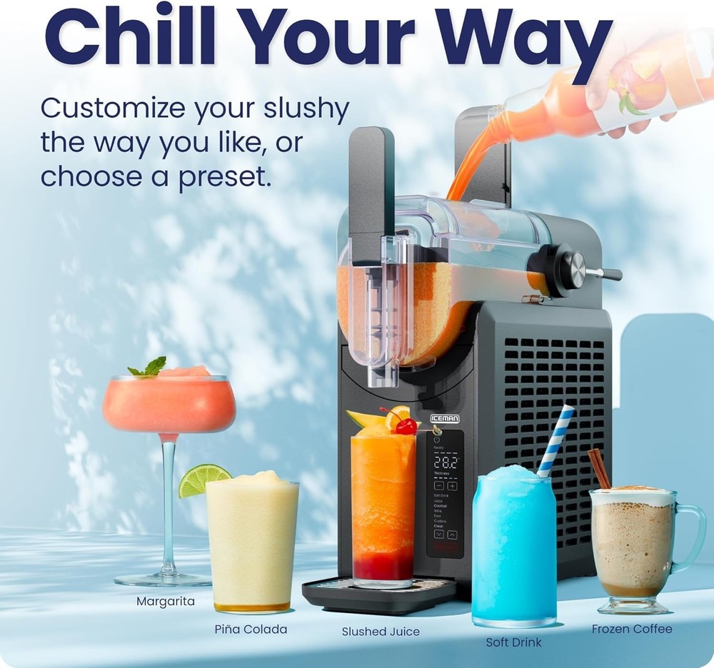 Chefman's 68oz Frozen Drink Machine - Quick Freezing & Easy Clean Function