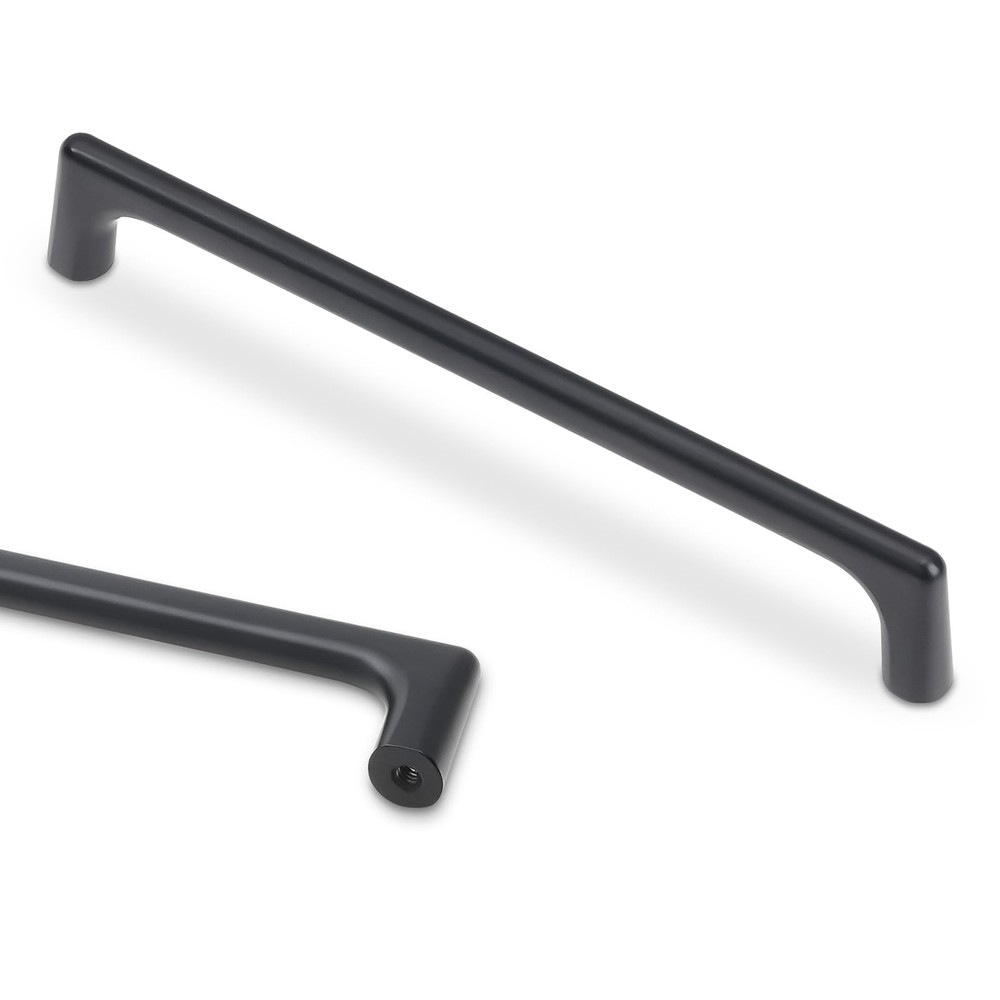 10 PCS 61/4 Inch 160mm Matte Black Kitchen Cabinet Pulls Solid Drawer Handle