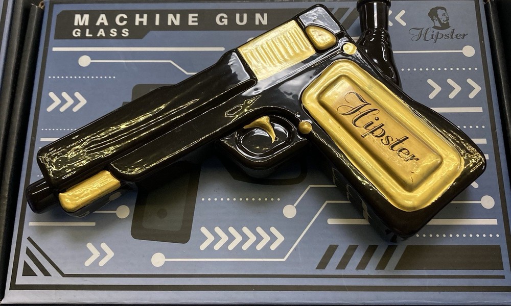 Hipster Machine Gun Glass