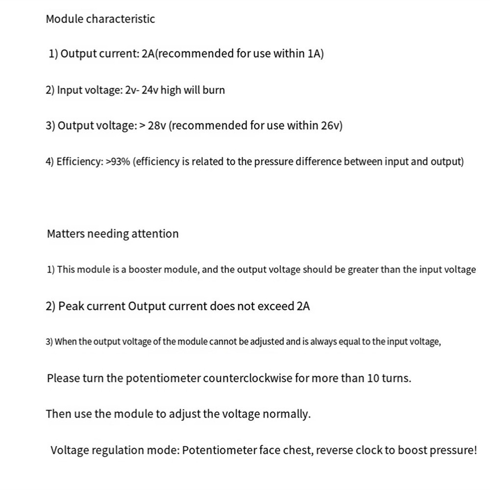 5pcs 2A DC-DC Step--Boost-with Type-C-USB, Step--Boost-Conve 4744