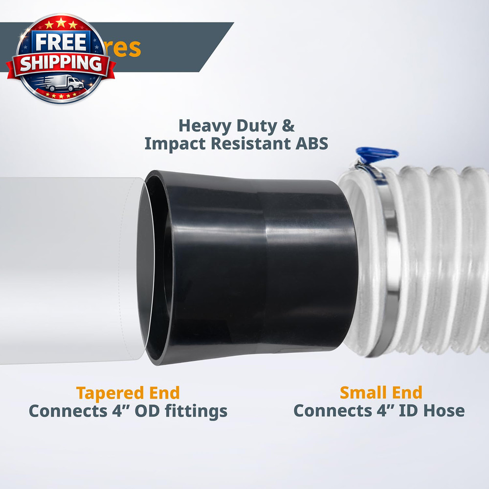 4-Inch Quick Connect & Disconnect Adapter for Easy Use and Convenience