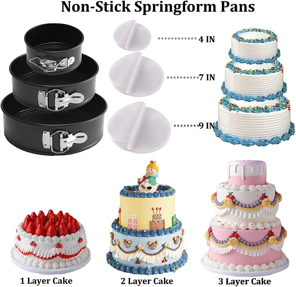 Gawren-H&E 678pcs Cake Decorating Kit,Baking Supplies with Decorating Tools,Cake