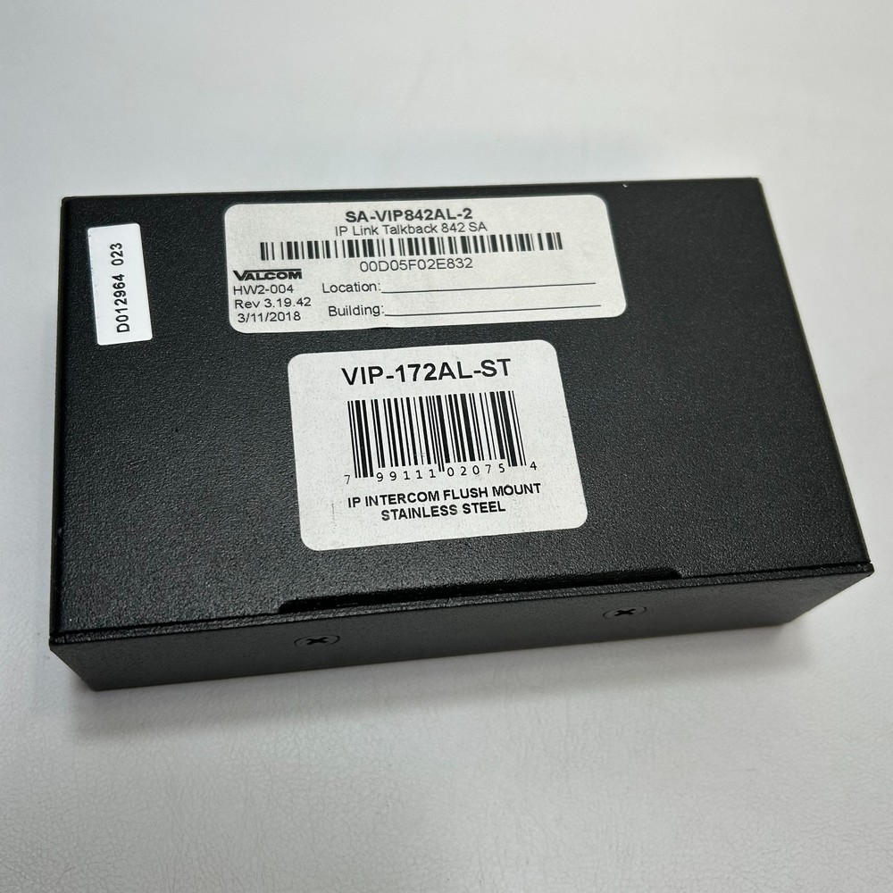 Valcom SA-VIP842AL-2 IP Link Talkback Module Network Audio Interface