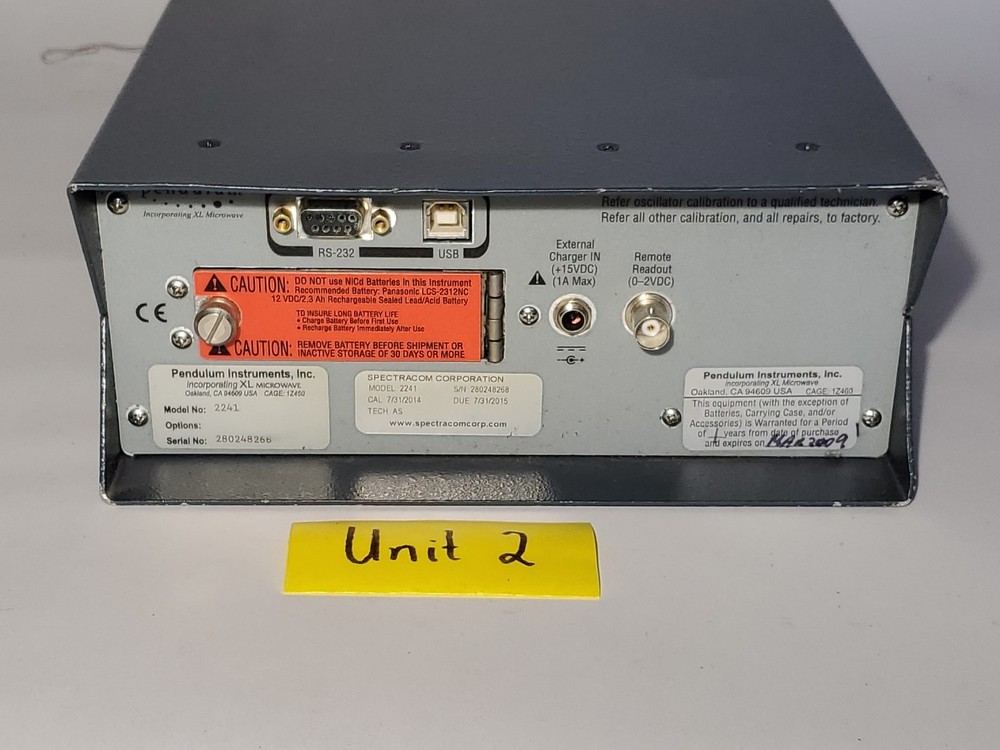 Set Of Two Pendulum 2241 PATH ALIGN-R Microwave Antenna Path Alignment Test Set