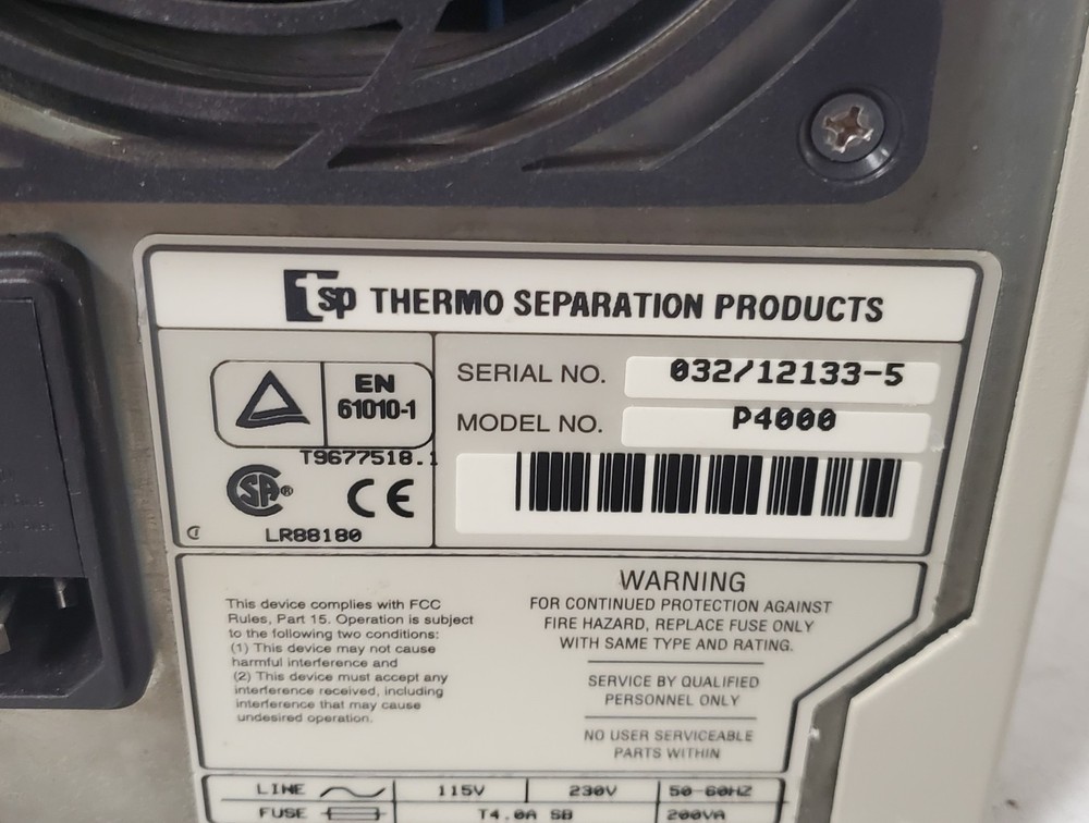 Thermo Separation Products P4000 Quaternary Gradient Pump