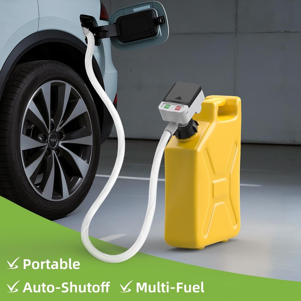 Automatic Fuel Transfer Pump, 3.2 Gallon per Min, includes 51'' fuel pump-us