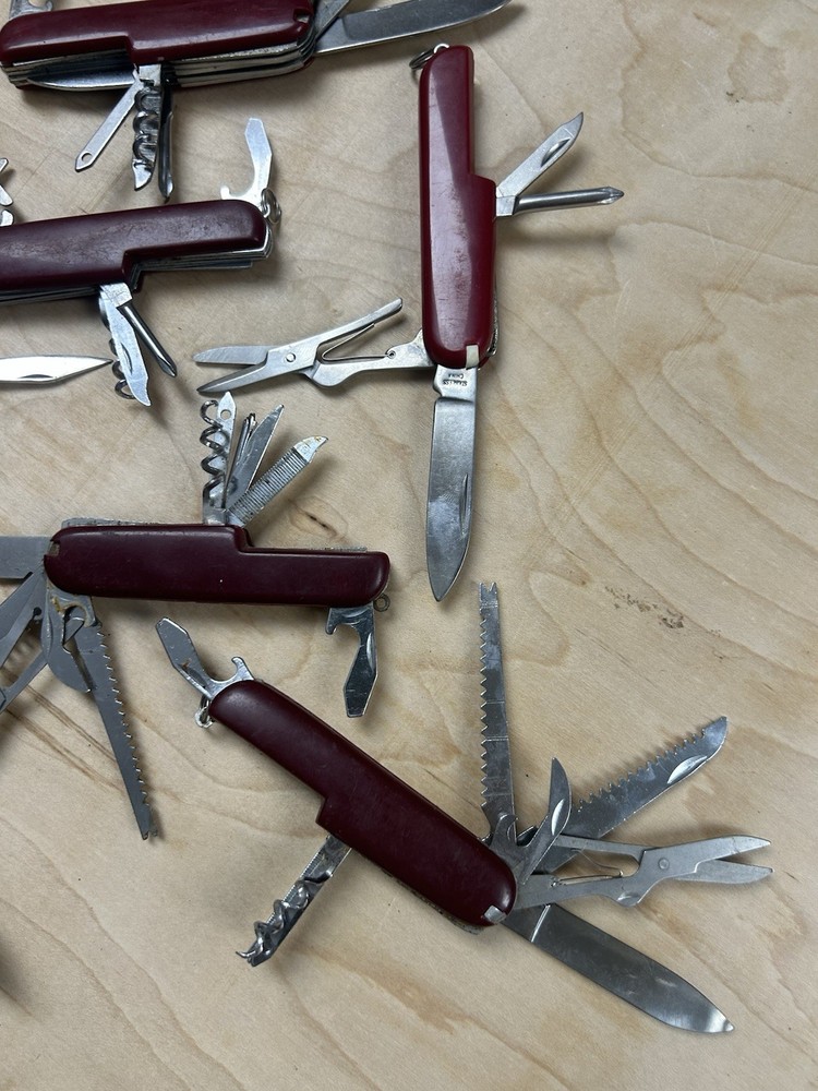 Vintage Red Multitool Lot of 7