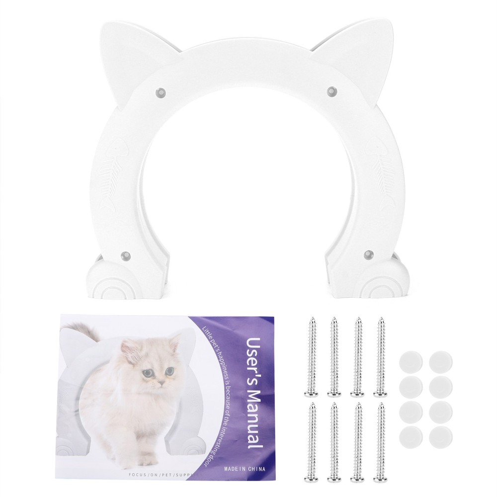 Cute Cat Pass Through Door For Easy Access For Pets