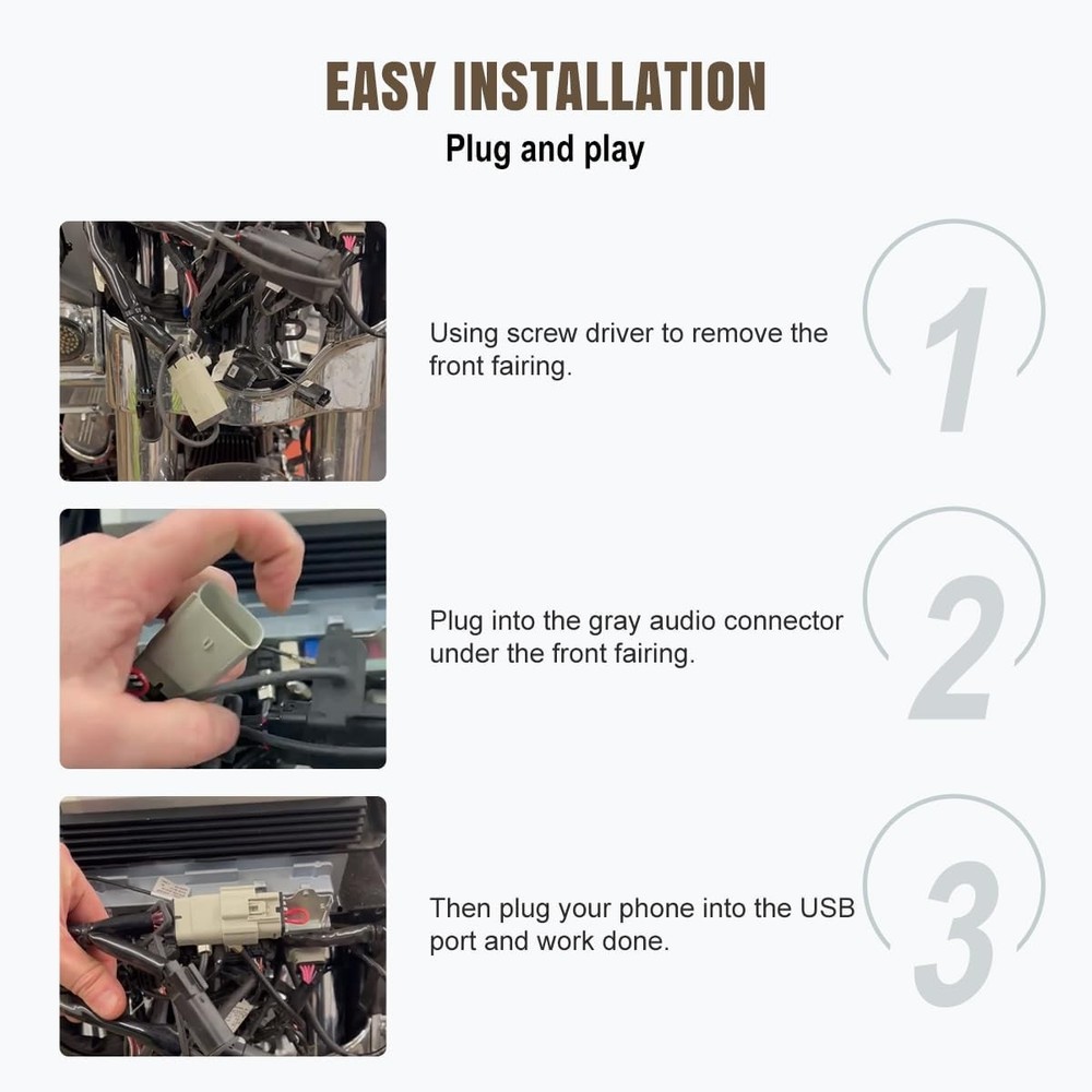 Carplay Adapter for Harley Davidson 2019+ Models - Easy Installation