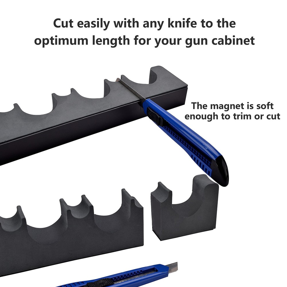 Adoreal 2 Pack Gun Rack for Storage, Safe Accessory Rifles and Black