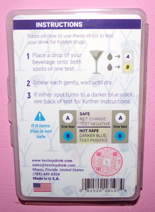 Test My Drink or Beverage Avoid Spiked Drinks Detect GHB or KETA