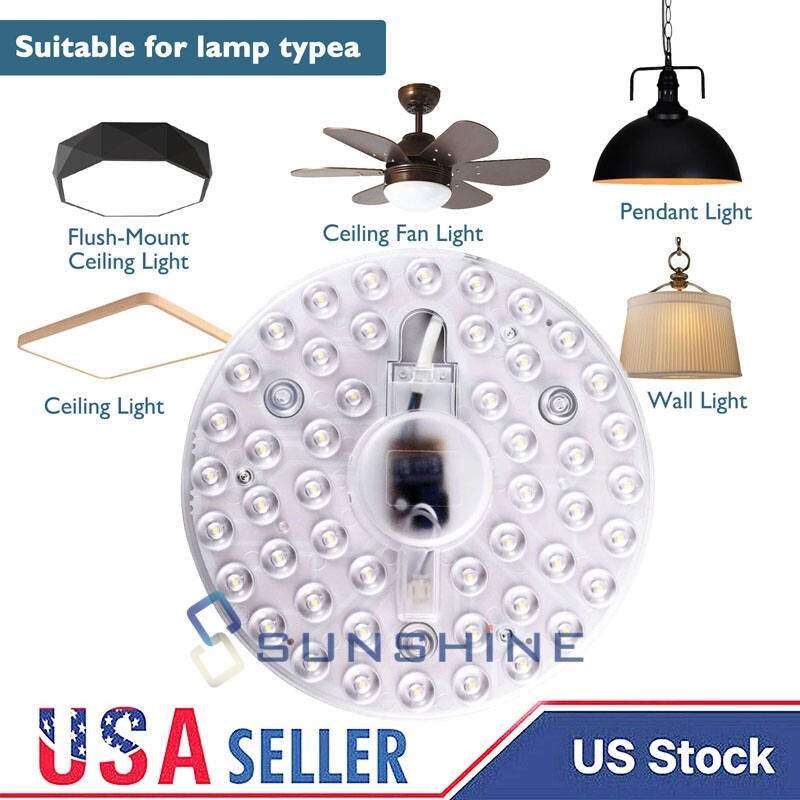 24W 6500LM Ceiling LED Light Replacement Engine Retrofit Ceiling Fan Light Kit