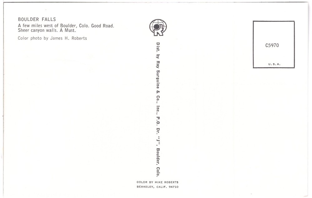 BOULDER FALLS, BOULDER, CO - PC2847