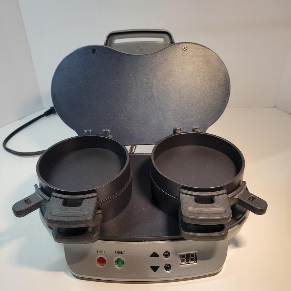 Hamilton Beach Dual Breakfast Sandwich Maker Timer Model 25490A Tested Works