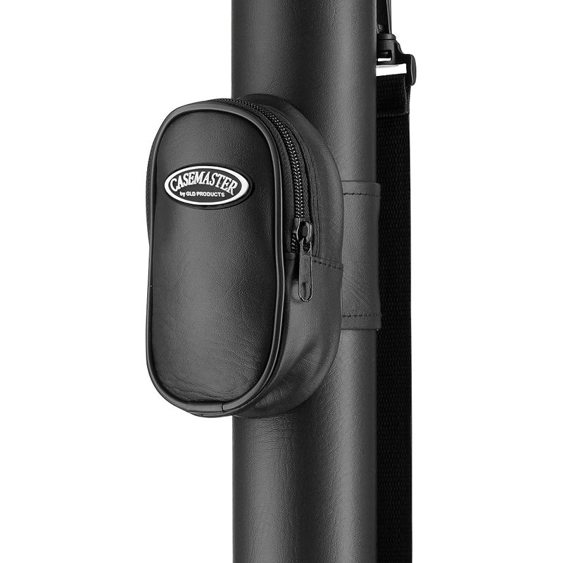 Durable Leatherette Pool Cue Case Impact Resistant Storage W/ Accessory Pocket