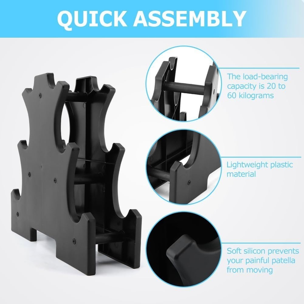 Dumbbell Rack Stand Only, A-Frame Dumbbell Storage Rack with Handle, Tree Shape