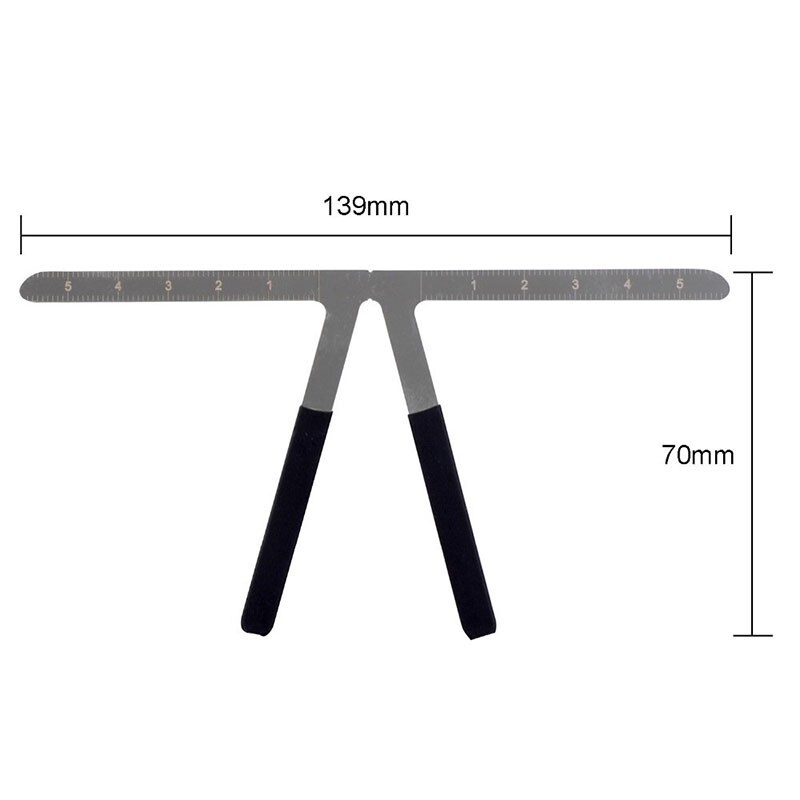 Metal Ruler Mesurement for Permanent Makeup Microblading Tattoo Eyebrow Rule