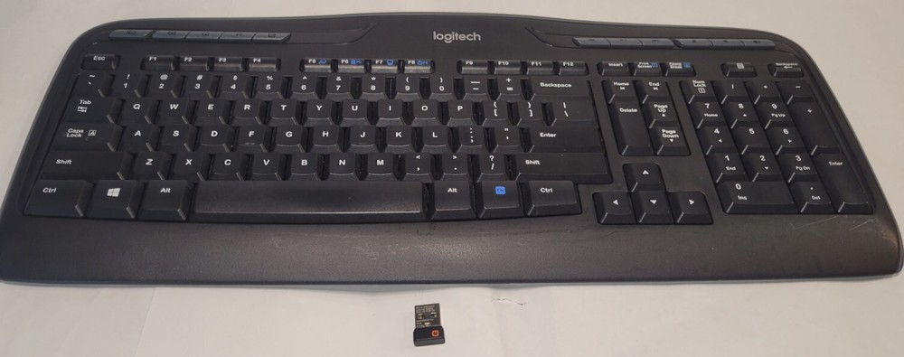 Logitech MK335 Wireless Keyboard - with Wireless Dongle - Tested Nice Condition