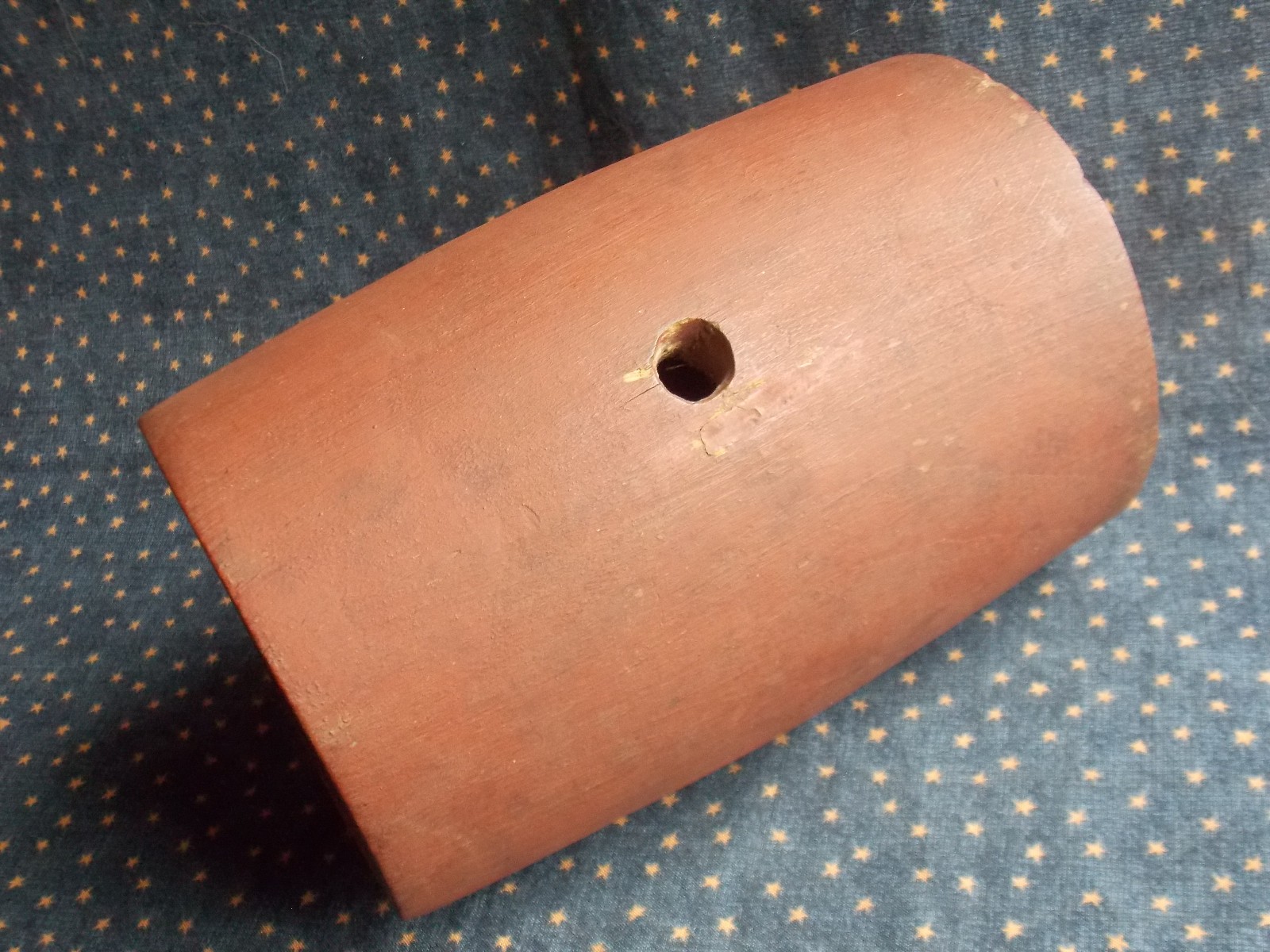 Revolutionary War era Canteen or Rundlet. Original red paint. Only 7 inches