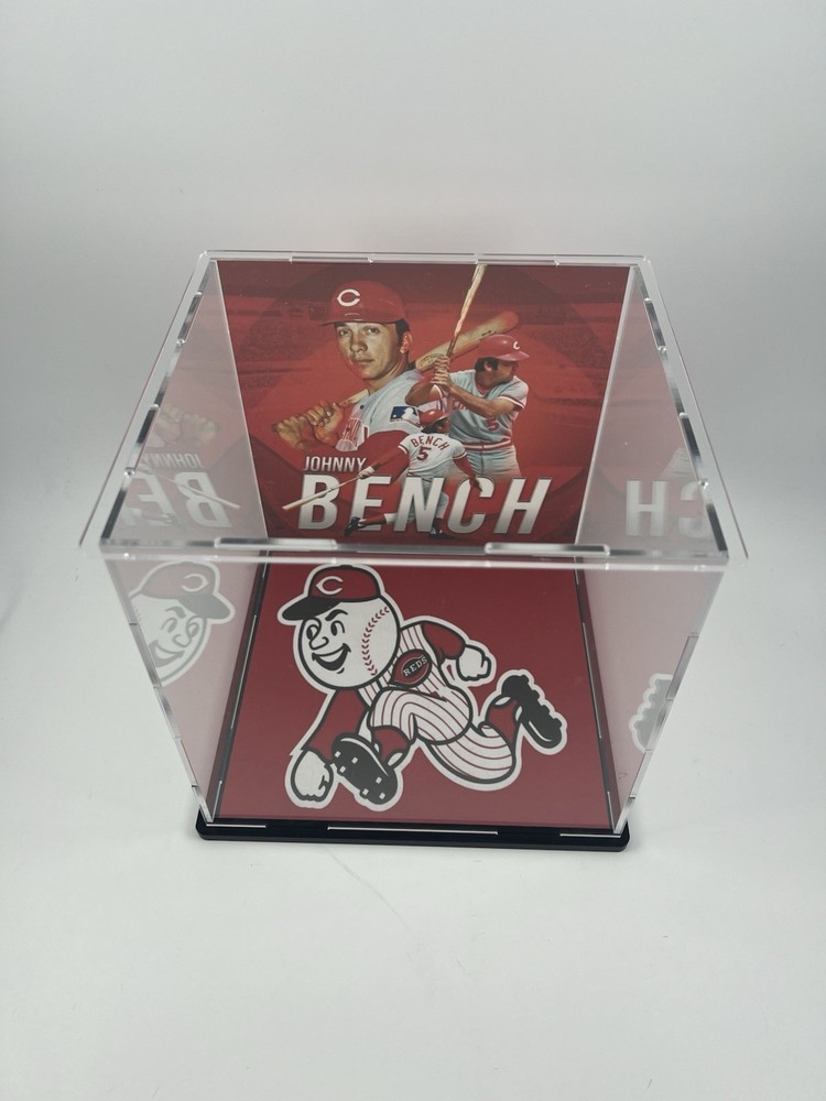 Johnny Bench Custom Baseball or Card Display - Reds