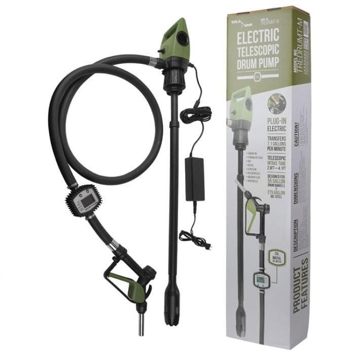 TERAPUMP TELESCOPIC METERED ELECTRIC DRUM PUMP
