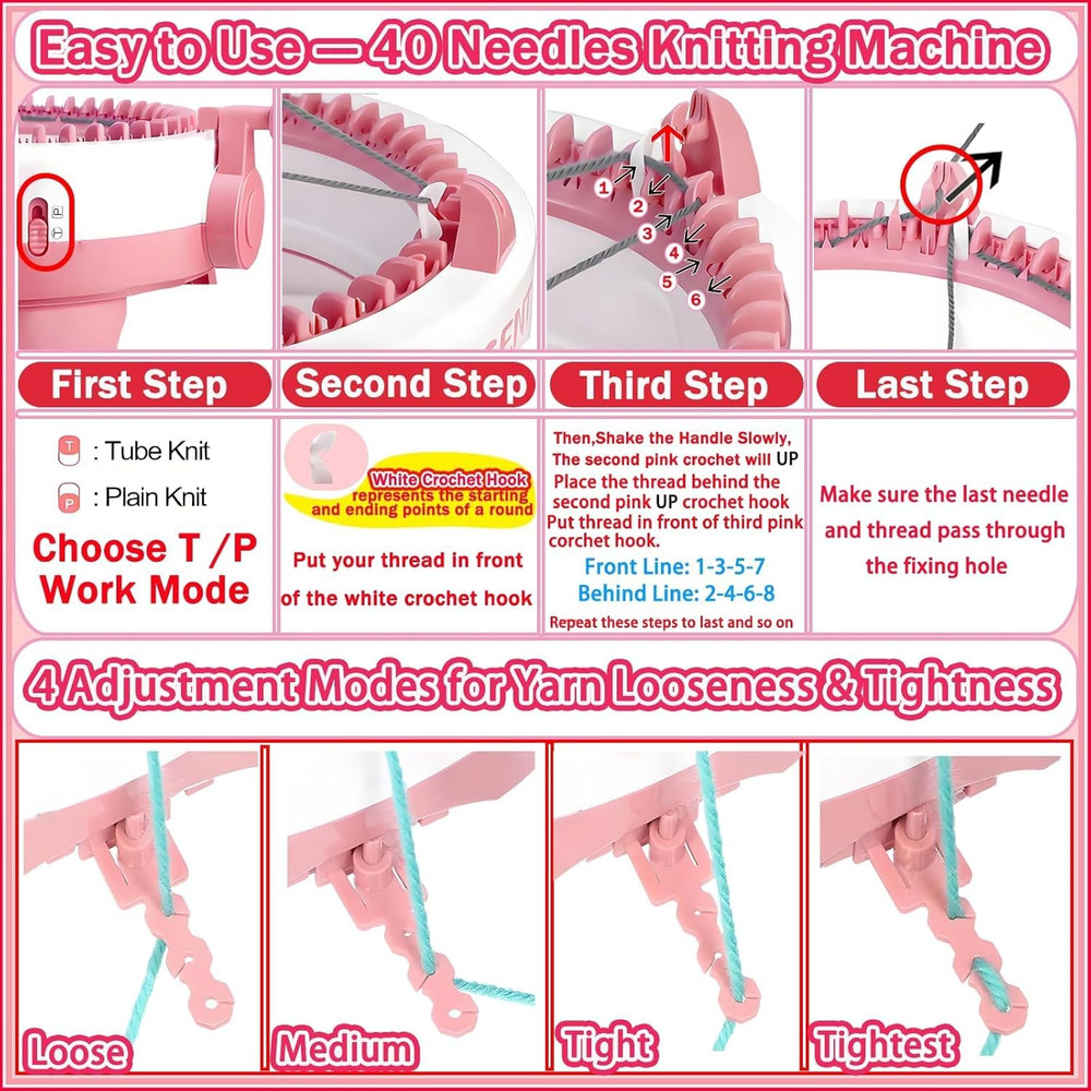 Sentro Knitting Machine, Sentro 40 Needles Knitting Machine Automatic Circular W