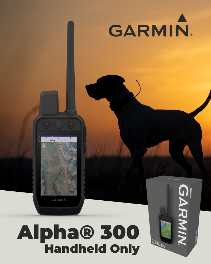 Garmin Alpha 300 Dog Tracking and Training Handheld Touchscreen Hunting
