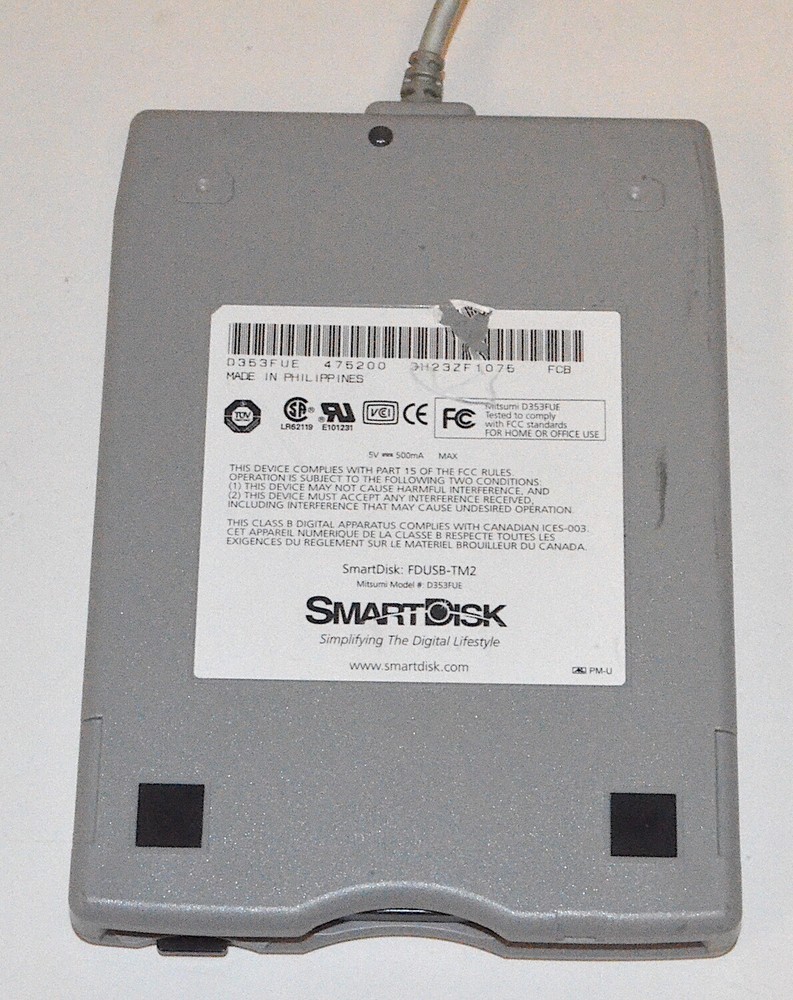 SmartDisk USB Floppy Drive *Used* FDUSB-TM2