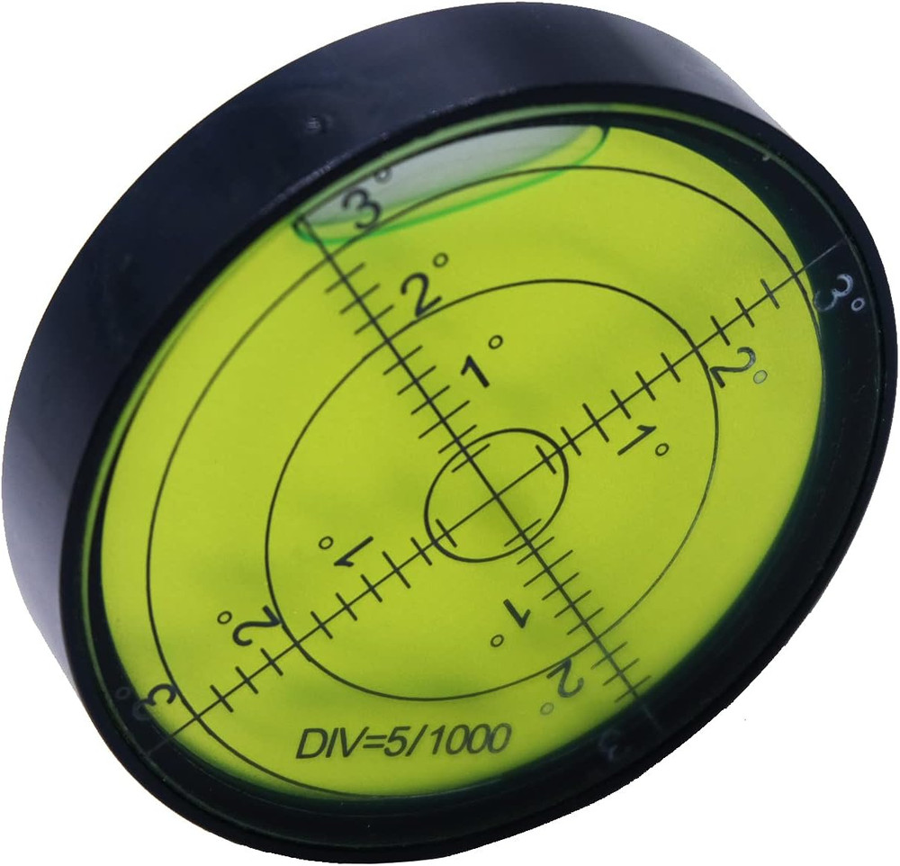 Aluminium High Precision Horizontal Leveler Bubble Level Tool Circle Round 2....