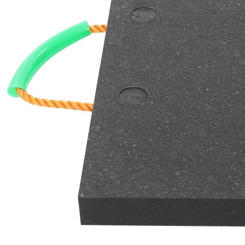 Medium Size Support Pad Black Heavy Duty Square Stabilizing Block With Handle