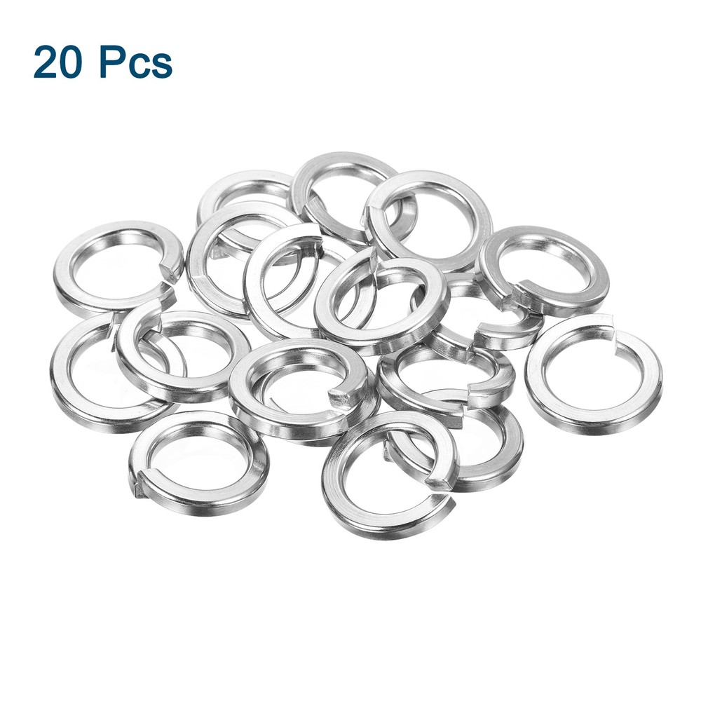 M18 Split Lock Washer, 20Pcs 316 Stainless Steel Spring Lock Washers