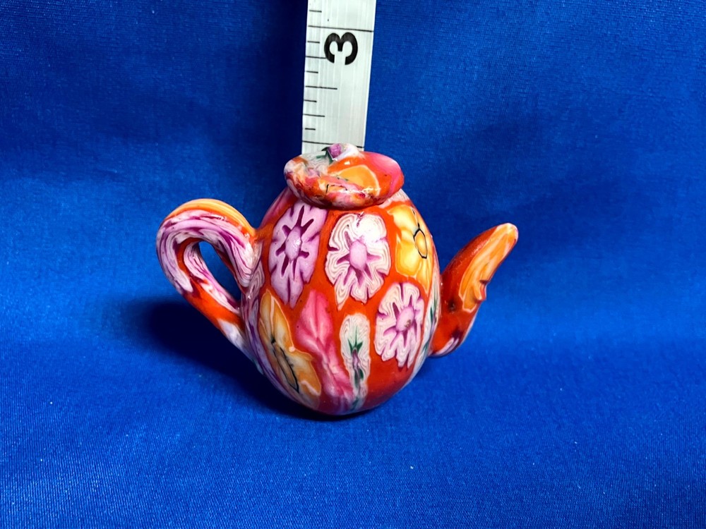 Set of Five Tiny Teapot-shaped Candles - Never Lit