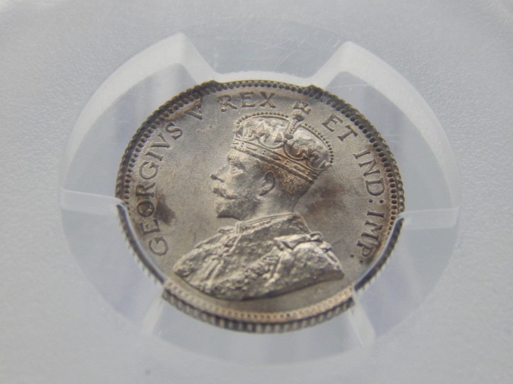 1911 Canada Silver 5 Cents PCGS MS66+ (BT-268)