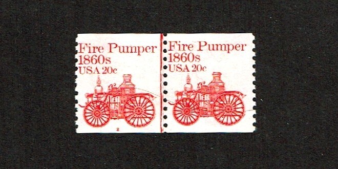 1981-4 U.S.TRANSPORTATION SERIES 20c FIRE PUMPER CLP Sc#1908 Mint/NH/OG NOTE^