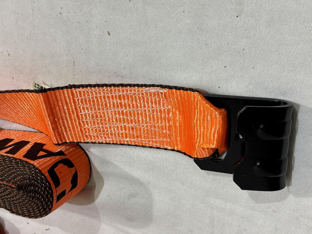 3"X30' Heavy Duty Ratchet Strap with Flat Hook 2 Pack