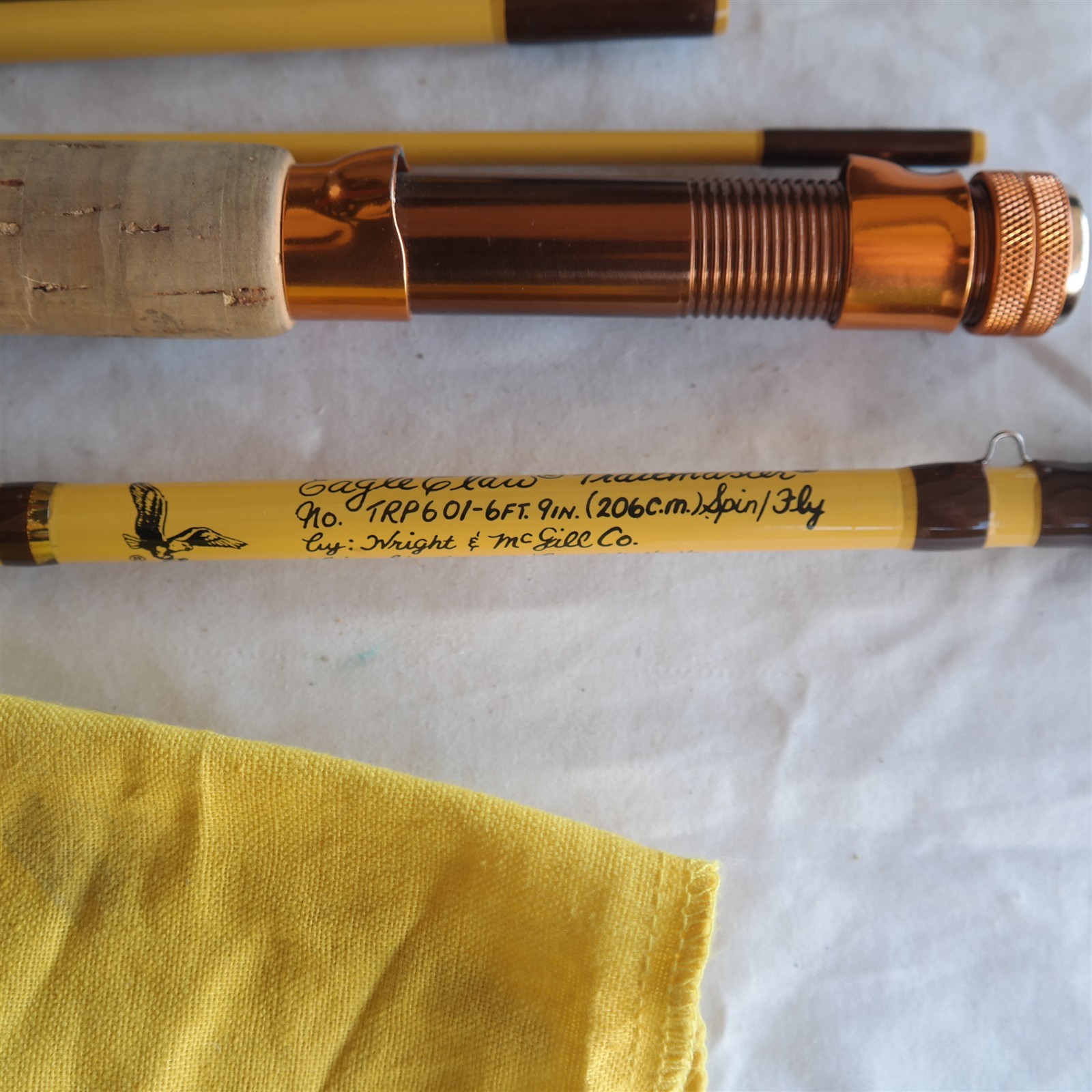 Vtg Eagle Claw Trailmaster 6 pcs Spin / Fly Rod Combo Wright & McGill TRP 601