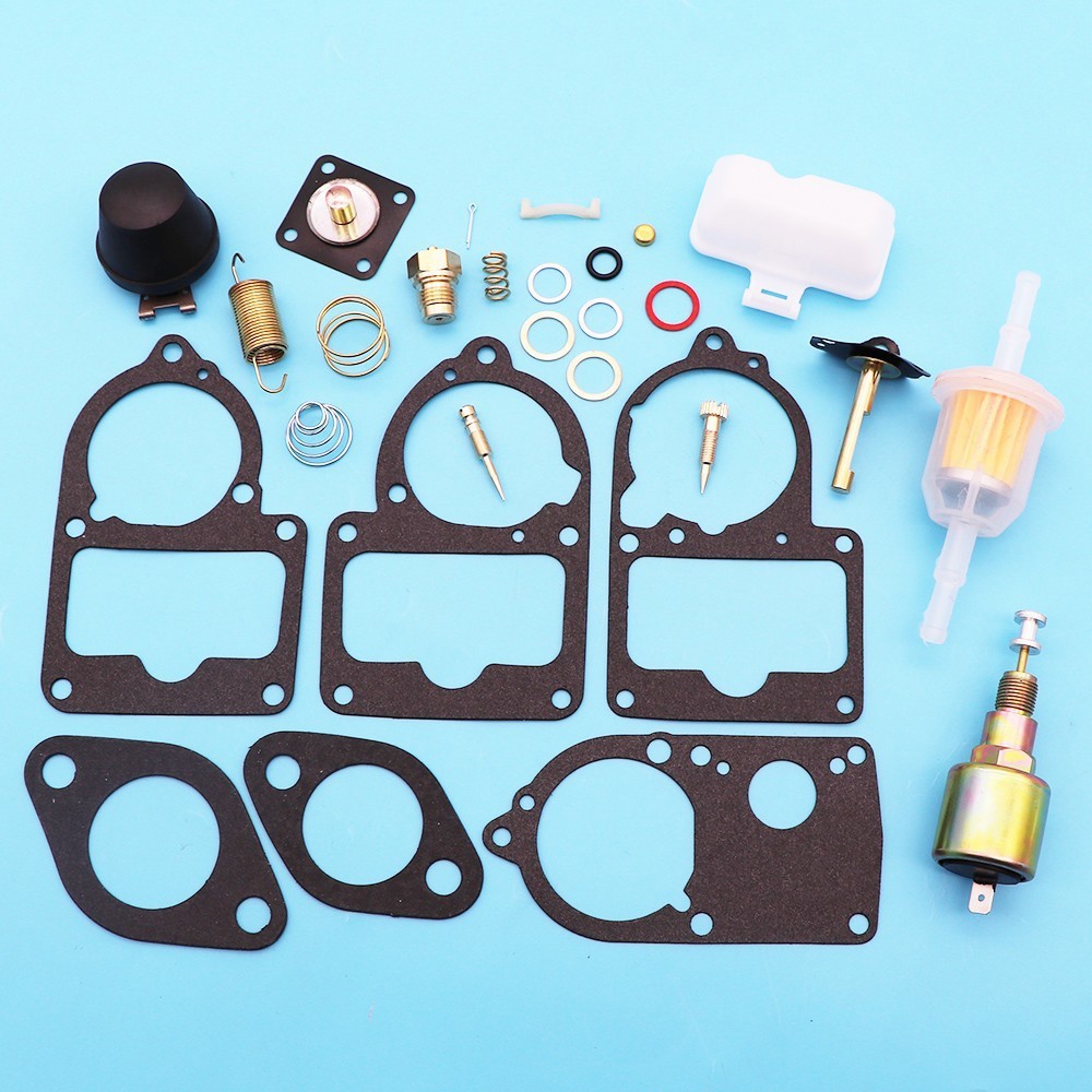 Carburetor Rebuild Kit for VW SOLEX 28-34 PICT3 W Cut off Valve & Floats 700-34