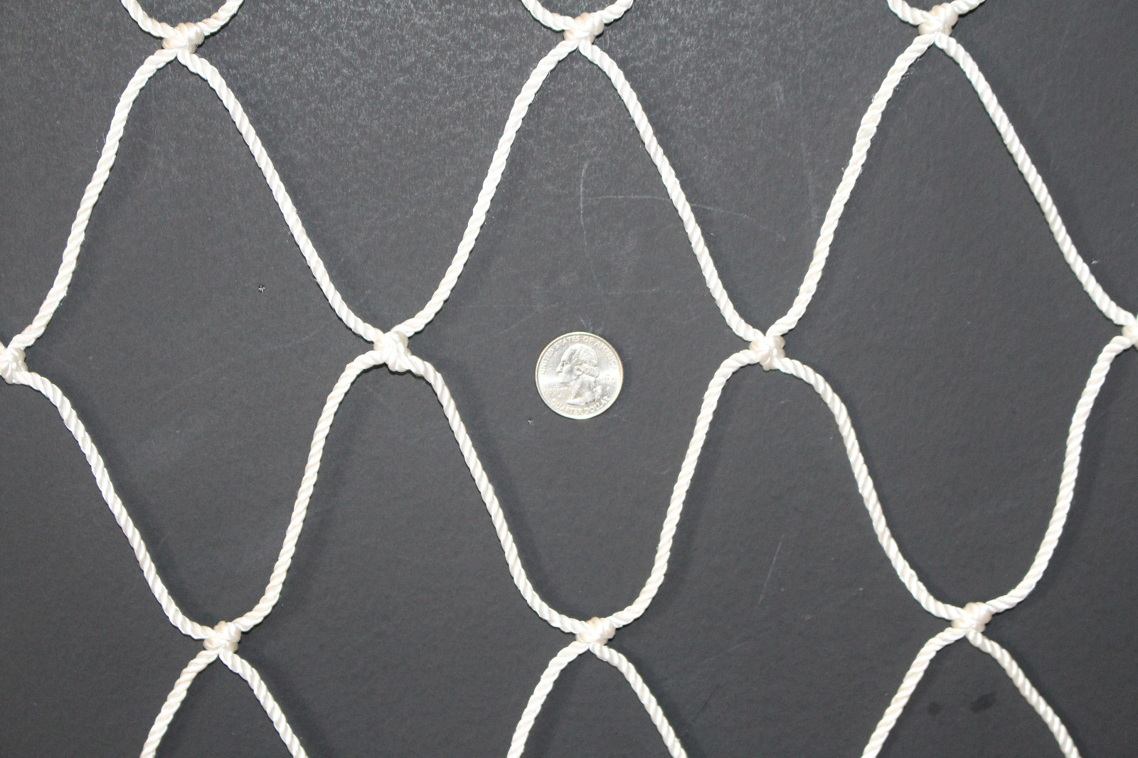 16' x 8' EXTRA HEAVY DUTY SOCCER HARD IMPACT NYLON 4 M.M. NETTING 4" MESH #48