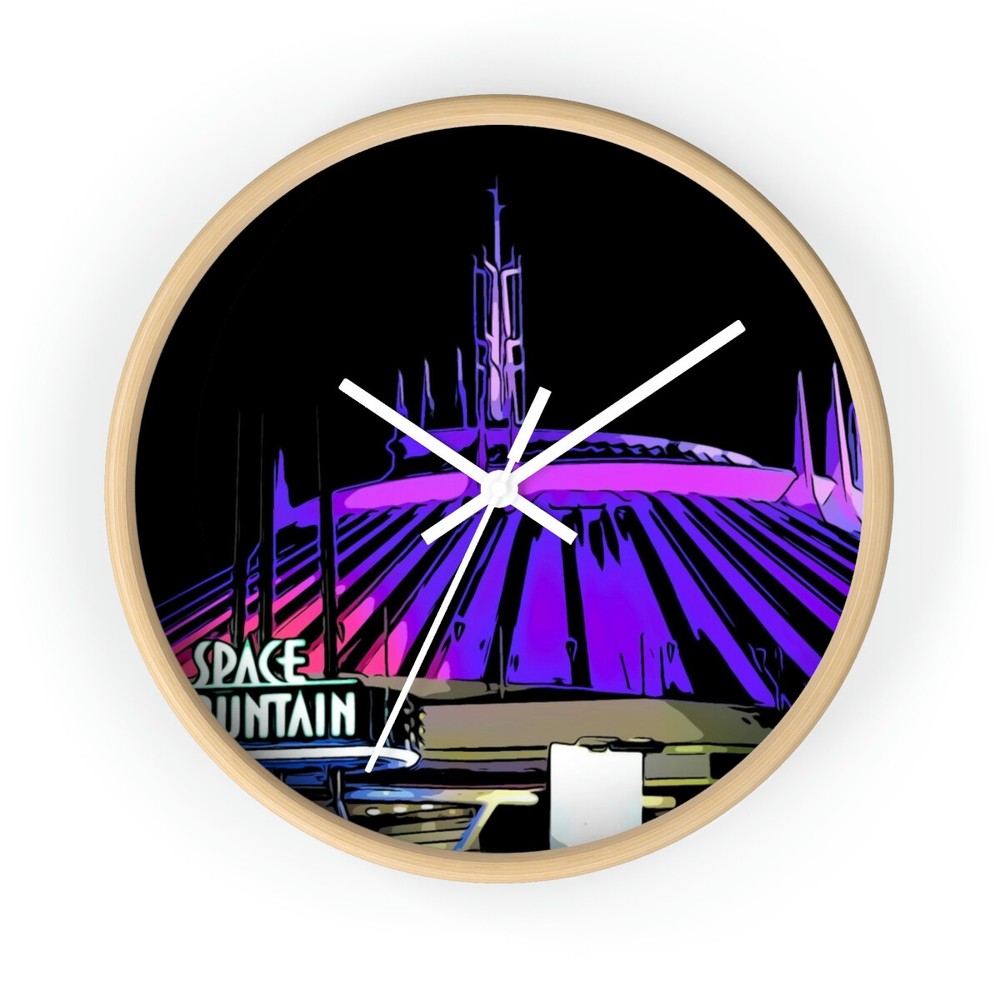 Wall clock Disneyland Space Mountain Ride