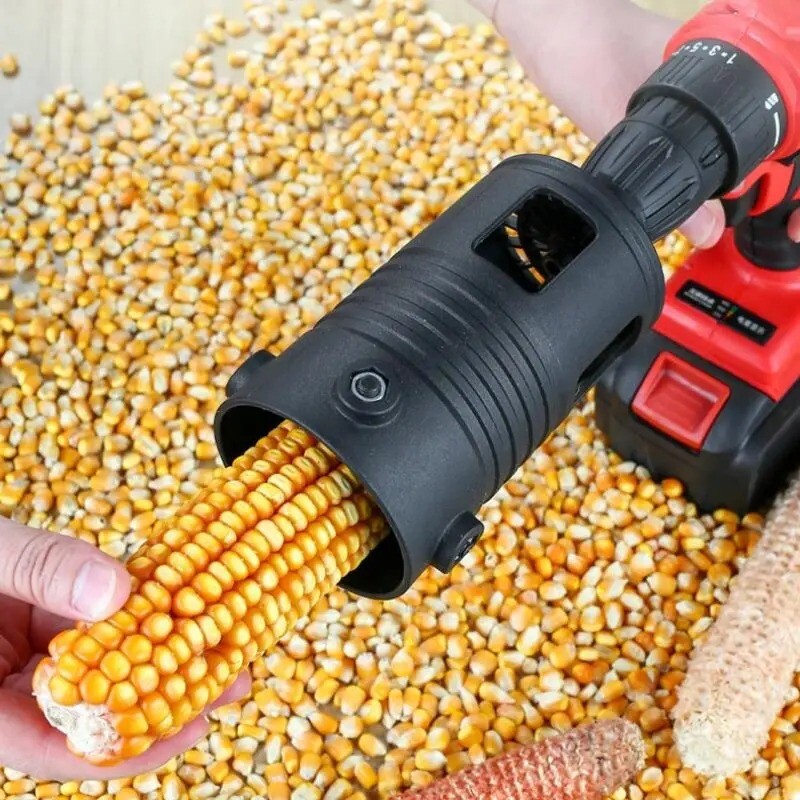 Small Portable Corn Thresher Accessory Fully Automatic Corn Peeling Machine Head