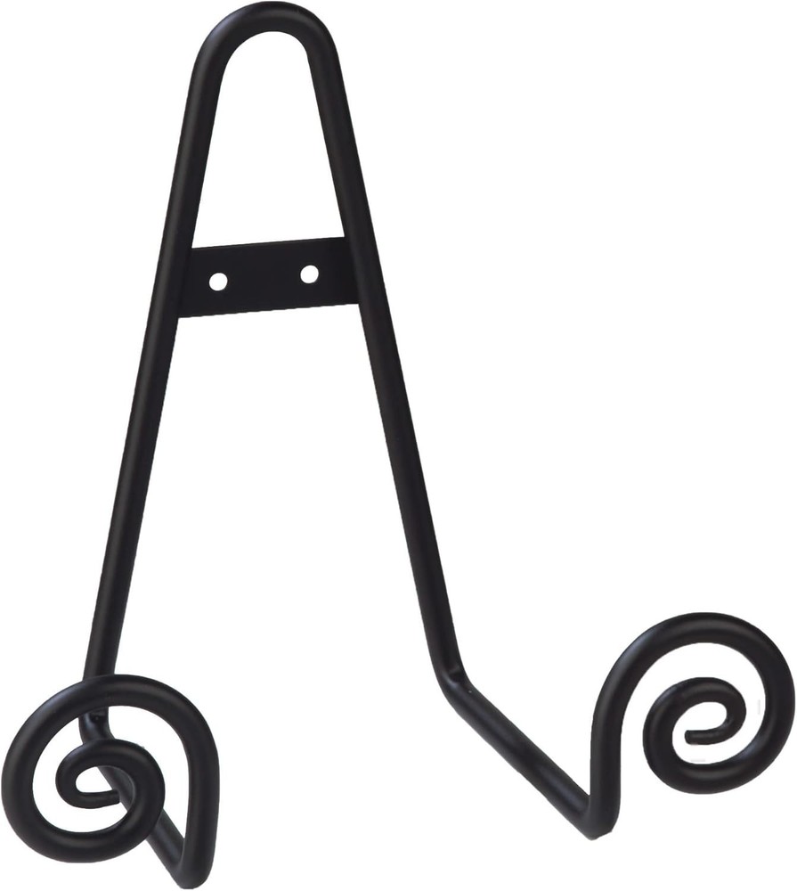 Durable Iron Triangular Scroll Rack - Perfect for Artwork and Plate Display